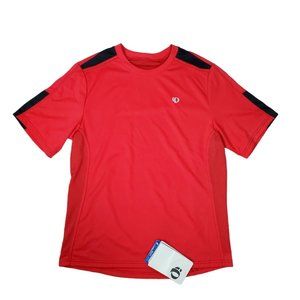 Pearl Izumi Mens Select Phase Short Sleeve Shirt Small Red Cycling Active Top